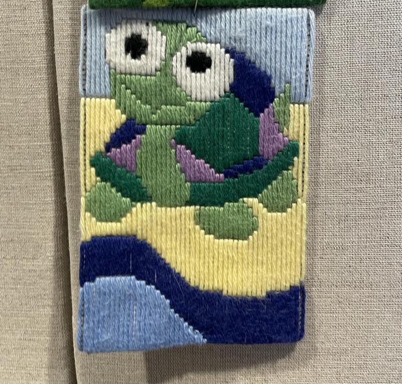 Broderi-kit, långstygn, Sköldpadda 8x12 cm, se vårt sortiment av heminredning, garn & tyger. Alltid till bra priser.