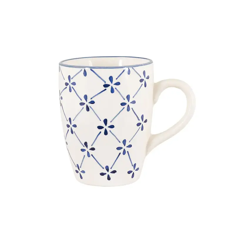 Mugg med handtag Marion klöver blå, se vårt sortiment av heminredning, garn & tyger. Alltid till bra priser.