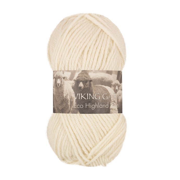 Highland ECO 100%  Naturvit 202, se vårt sortiment av heminredning, garn & tyger. Alltid till bra priser.