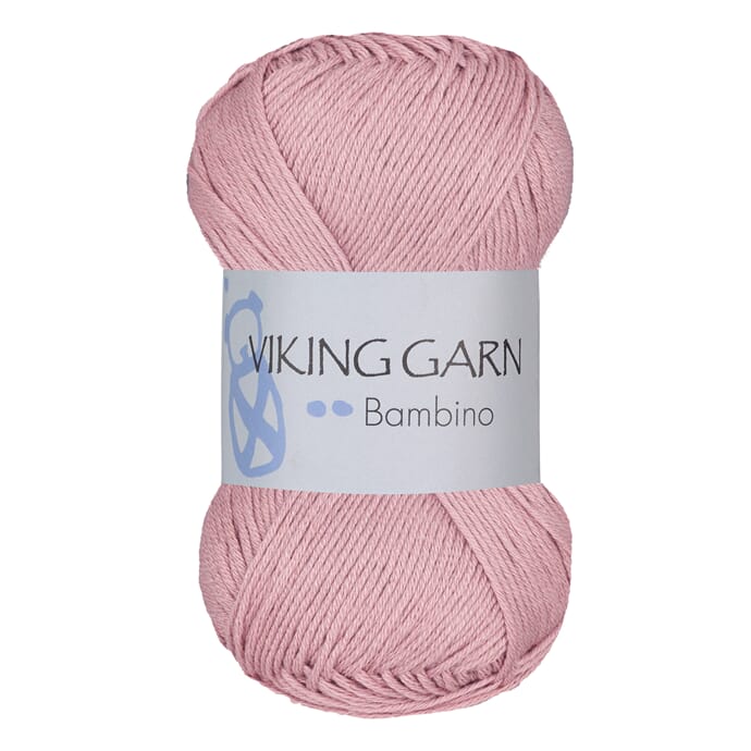Bambino, bomull & bambu garn 50gr 416 Puderrosa, se vårt sortiment av heminredning, garn & tyger. Alltid till bra priser.