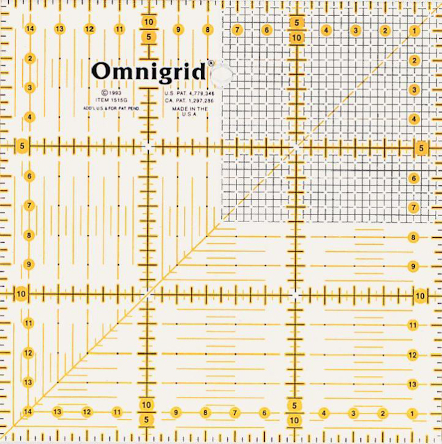 Quiltlinjal 15x15 cm (omnigrid), se vårt sortiment av heminredning, garn & tyger. Alltid till bra priser.