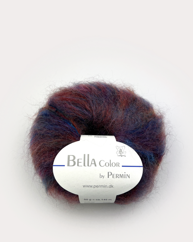 Bella Color flerfärgad mohair Bordeaux/bluepurple 883181, se vårt sortiment av heminredning, garn & tyger. Alltid till bra priser.