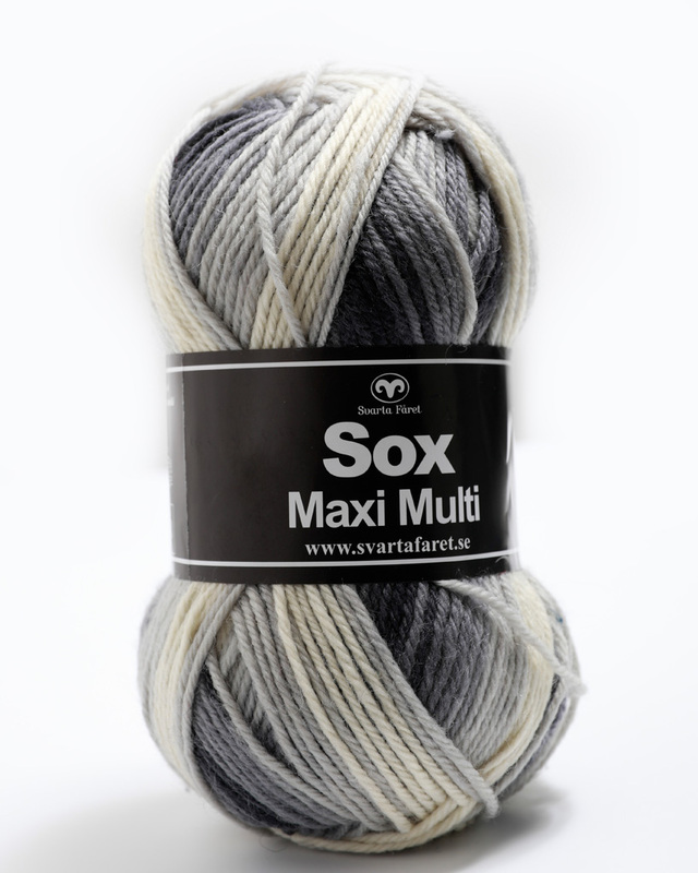 SOX Maxi multi 150gr Gråmulti, se vårt sortiment av heminredning, garn & tyger. Alltid till bra priser.