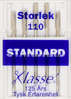 Symaskinsnålar Standard 110, se vårt sortiment av heminredning, garn & tyger. Alltid till bra priser.