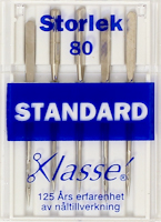 Symaskinsnålar Standard 80 Titanium, se vårt sortiment av heminredning, garn & tyger. Alltid till bra priser.