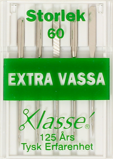 Symaskinsnålar Extra Vassa 60, se vårt sortiment av heminredning, garn & tyger. Alltid till bra priser.