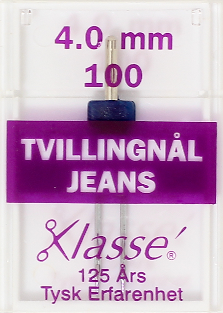 Tvillingnål Jeans 4.0/100, se vårt sortiment av heminredning, garn & tyger. Alltid till bra priser.