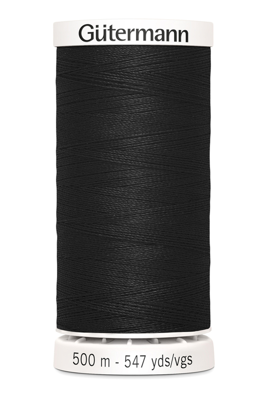 Gutermann sytråd 500m  Svart 000, se vårt sortiment av heminredning, garn & tyger. Alltid till bra priser.