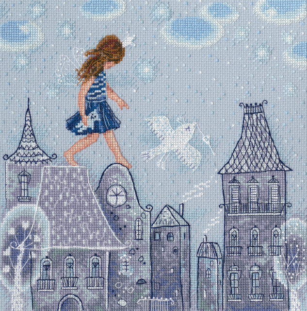 Broderi kit, Fairy Tales live on the Roofs 24x24cm , se vårt sortiment av heminredning, garn & tyger. Alltid till bra priser.