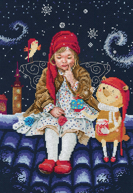 Broderi kit, Fairy Tales on the Roofs 25x35cm , se vårt sortiment av heminredning, garn & tyger. Alltid till bra priser.