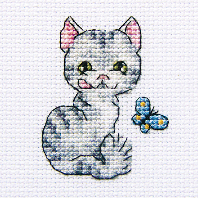 Broderi kit 8x8 cm kat Pretty Bessie, se vårt sortiment av heminredning, garn & tyger. Alltid till bra priser.