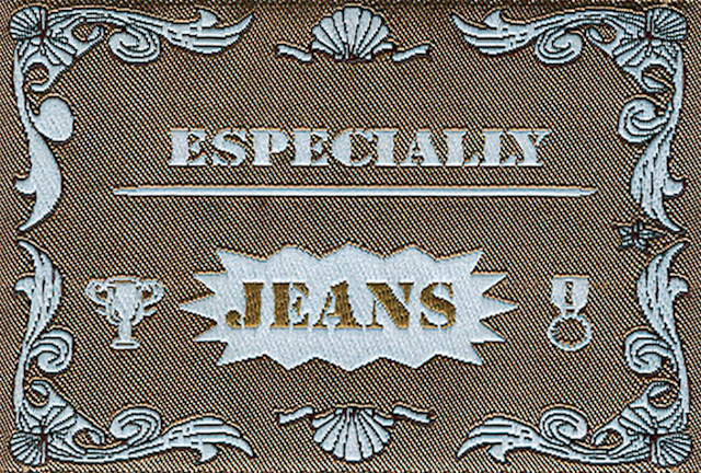Brodyrmärken "Especially Jeans"  Brun, se vårt sortiment av heminredning, garn & tyger. Alltid till bra priser.