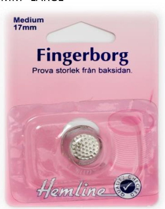 Fingerborg 17mm Medium, se vårt sortiment av heminredning, garn & tyger. Alltid till bra priser.