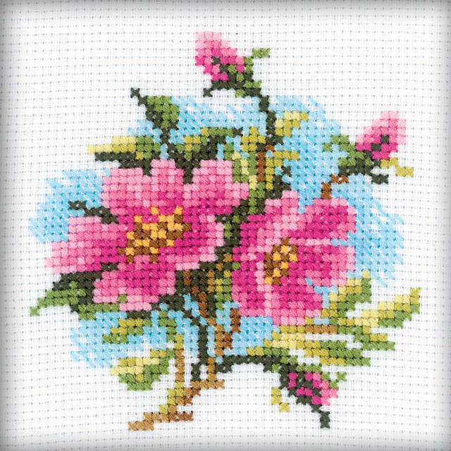 Broderikit 10*10cm HI75, se vårt sortiment av heminredning, garn & tyger. Alltid till bra priser.