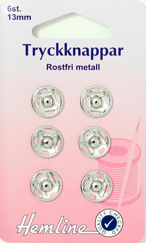 TRYCKKNAPPAR 13 MM FÖRNICK - 6 ST. , se vårt sortiment av heminredning, garn & tyger. Alltid till bra priser.