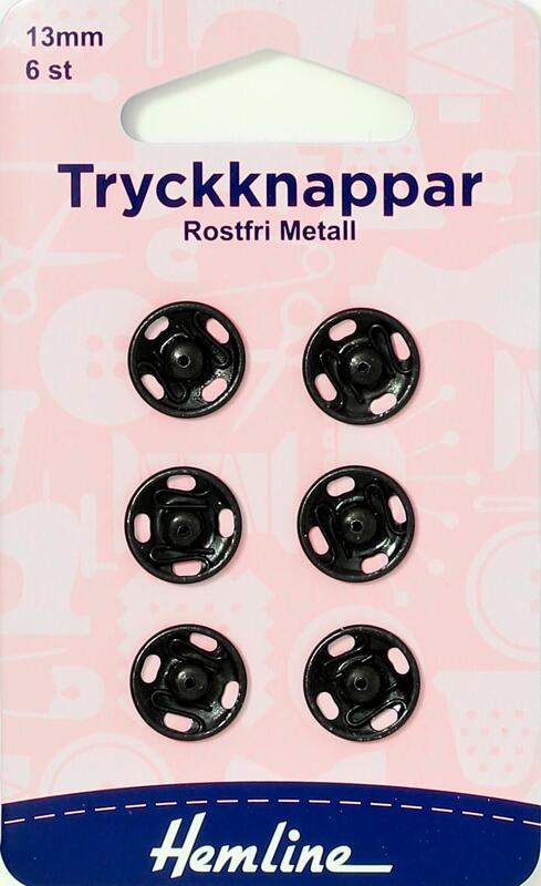 TRYCKKNAPPAR 13 MM SVARTA , se vårt sortiment av heminredning, garn & tyger. Alltid till bra priser.