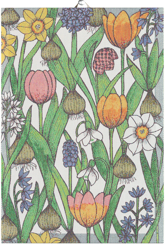 Handduk Blomsterlök,  35*50 cm, se vårt sortiment av heminredning, garn & tyger. Alltid till bra priser.