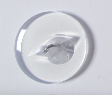 Genomskinlig knapp, 10mm. Knappask A, se vårt sortiment av heminredning, garn & tyger. Alltid till bra priser.
