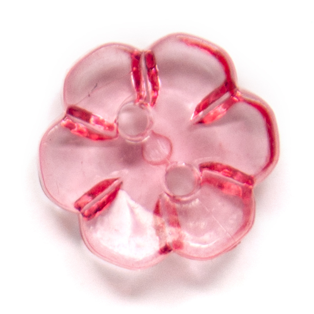 Knapp rosa blomma,13mm,5st, Knappask B, se vårt sortiment av heminredning, garn & tyger. Alltid till bra priser.