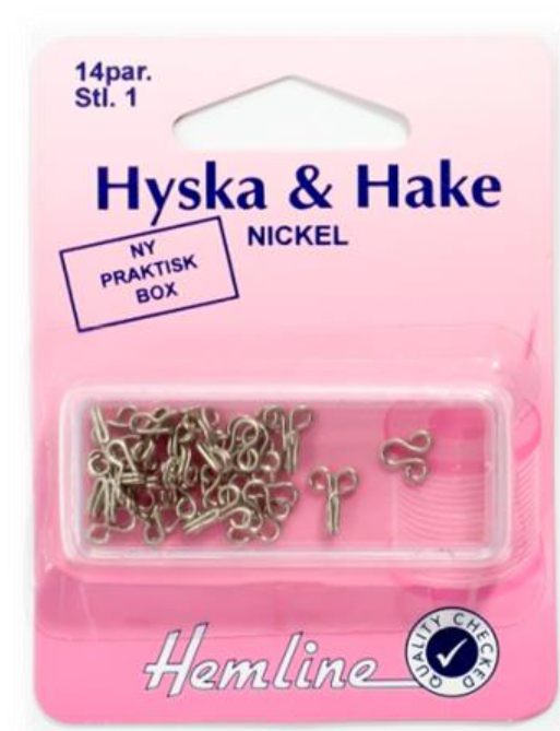 Hyska o hake / Fjäderhäktor sr 1, Förnicklade -14 st. , se vårt sortiment av heminredning, garn & tyger. Alltid till bra priser.