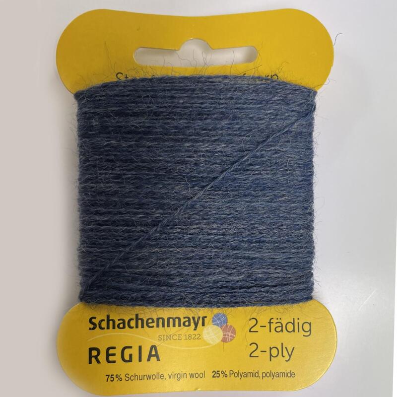 Regia 2-trådig Stopgarn 41m/5g 75%ull 25%poly Mellerad blå 2137, se vårt sortiment av heminredning, garn & tyger. Alltid till bra priser.