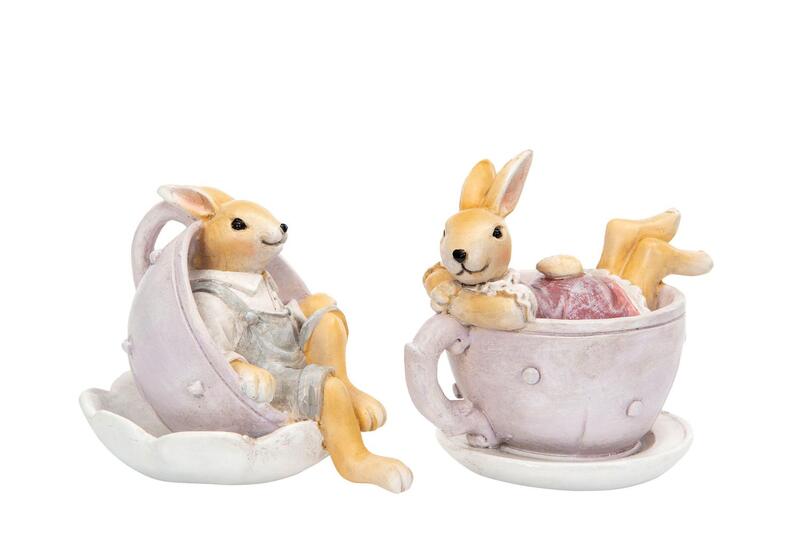 Kaniner i kopp Rosa, se vårt sortiment av heminredning, garn & tyger. Alltid till bra priser.