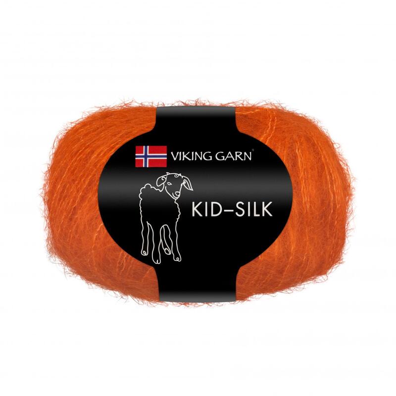 Kid silk 25gr 200m Orange, se vårt sortiment av heminredning, garn & tyger. Alltid till bra priser.