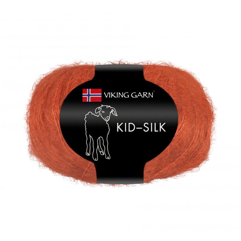 Kid silk 25gr 200m Rödbrun, se vårt sortiment av heminredning, garn & tyger. Alltid till bra priser.