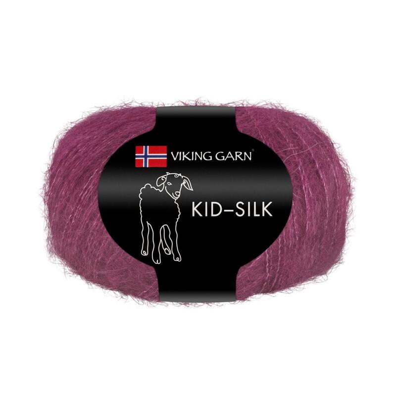 Kid silk 25gr 200m Mörklila, se vårt sortiment av heminredning, garn & tyger. Alltid till bra priser.