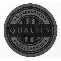 Applikation "Quality Guaranteed" Grå 35, se vårt sortiment av heminredning, garn & tyger. Alltid till bra priser.