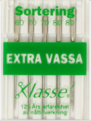 Symaskinsnålar Extra Vassa 60/70/80, se vårt sortiment av heminredning, garn & tyger. Alltid till bra priser.