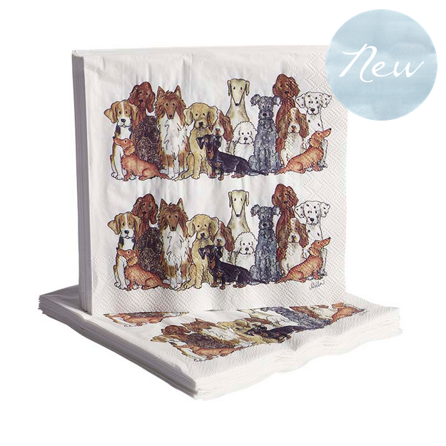 Lunchservetter hundar, se vårt sortiment av heminredning, garn & tyger. Alltid till bra priser.