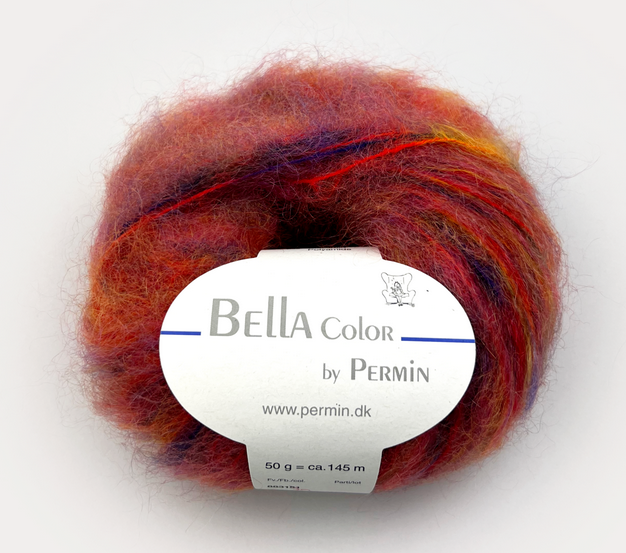 Bella Color flerfärgad mohair Orangeröd/lila 883179, se vårt sortiment av heminredning, garn & tyger. Alltid till bra priser.