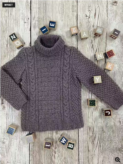 Barntröja, stickmönster, se vårt sortiment av heminredning, garn & tyger. Alltid till bra priser.