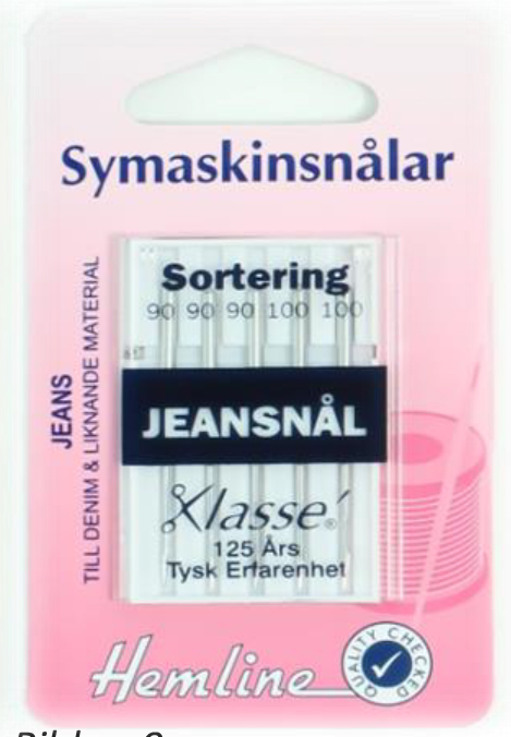 Symaskinsnålar Jeans 90-100, se vårt sortiment av heminredning, garn & tyger. Alltid till bra priser.