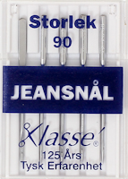 Symaskinsnålar jeans 90,, se vårt sortiment av heminredning, garn & tyger. Alltid till bra priser.