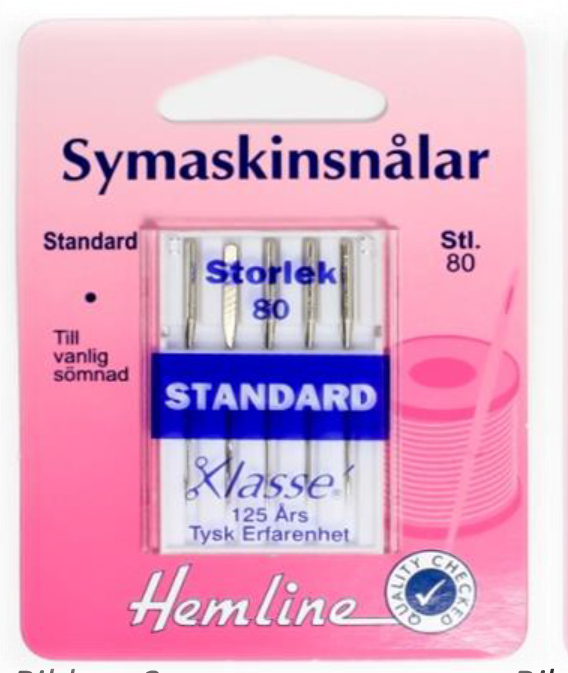 Symaskinsnålar Standard 80, se vårt sortiment av heminredning, garn & tyger. Alltid till bra priser.