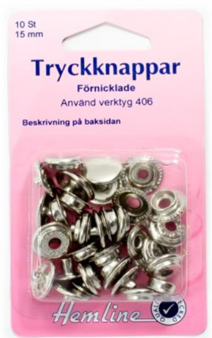 NITTRYCKKNAPPAR 15 MM FÖRN. - 10 ST. , se vårt sortiment av heminredning, garn & tyger. Alltid till bra priser.