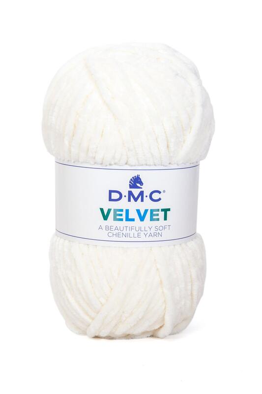 DMC Velvet Chenille 100g Ljusgul 004, se vårt sortiment av heminredning, garn & tyger. Alltid till bra priser.