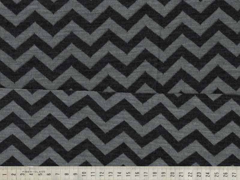 Ull Jacquard Svart grå sicksack 170cm, se vårt sortiment av heminredning, garn & tyger. Alltid till bra priser.